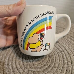 Ziggy Cartoon Signed By Tom Wilson Colorful Rainbow Mug